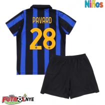 Camiseta Inter Milan Benjamin Pavard #28 Primera Equipación para niños 2026-27 manga corta (+ pantalones cortos)